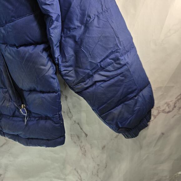 Columbia Jacket Mens XL Blue Puffer Coat Down Insulated Thermal Hoodless Vintage - Picture 4 of 11
